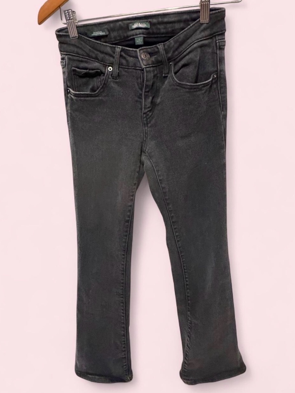 Women's Black Slim Flare Jeans